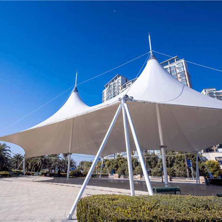 屏边膜结构景观棚