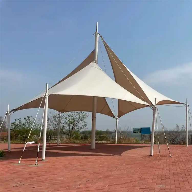 屏边膜结构景观棚