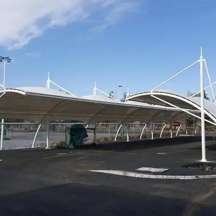 屏边膜结构电动车棚