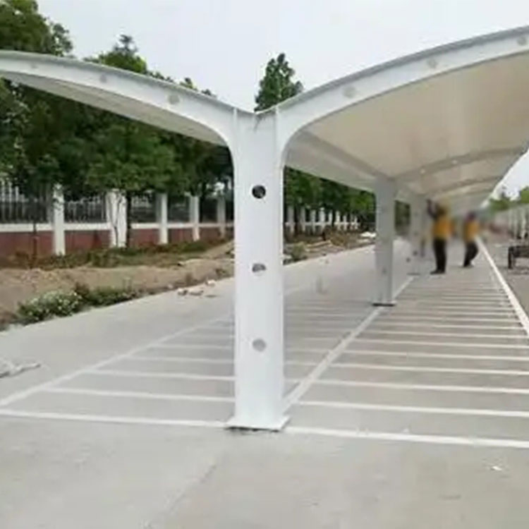 屏边膜结构电动车棚