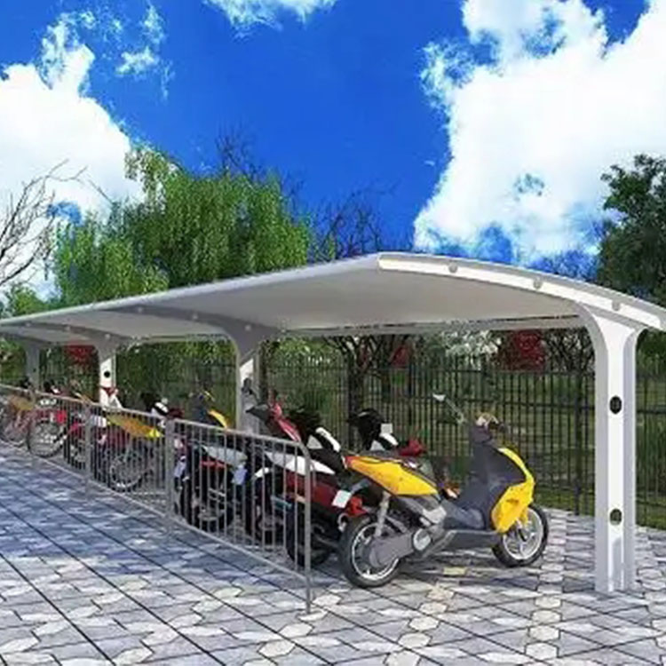 屏边膜结构电动车棚