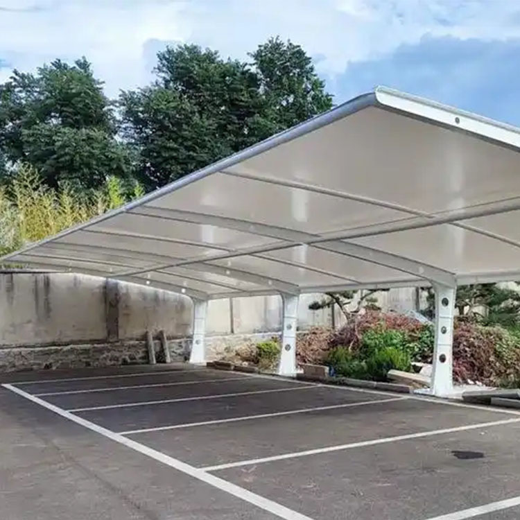 屏边膜结构汽车棚